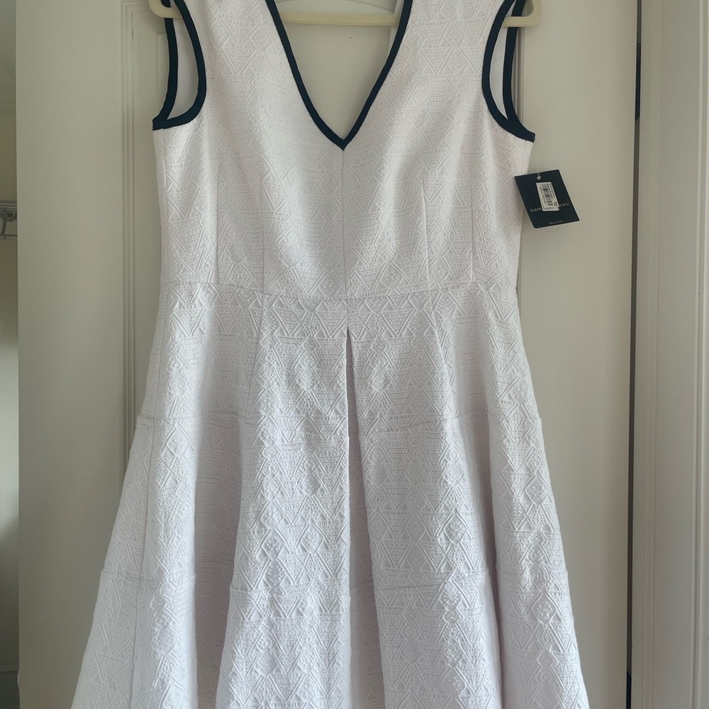 Nanette Lepore White and Black Mini Dress